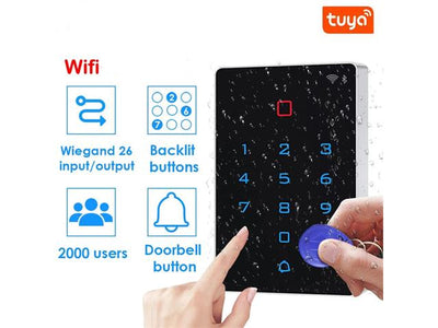 ACCESS CONTROL KEYPAD TUYA IP68 - Home Automation -