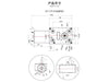 BDD WORM GEAR MOTOR 12V 23RPM - Motors, Motor Drivers & Controllers -