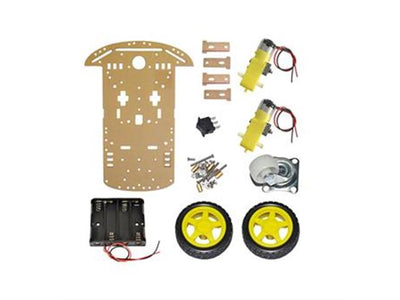 BMT CHASSIS 2WD KIT ACRYLIC - Robot Chassis - HKD CHASSIS 2WD KIT ACRYLIC