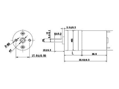 HKD DC MOTOR 12V 130RPM