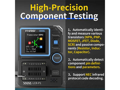 FNIRSI LCR - P1 TRANS/CAP TESTER - Component Testers -