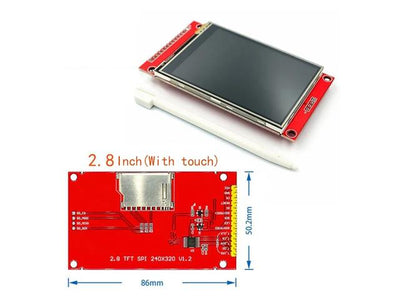 HKD 2.8IN TFT LCD TOUCH SHIELD - Displays -