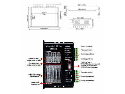 HKD STEPPER DRIVER +FAN DM860H - Motors, Motor Drivers & Controllers -