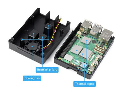 WVS RASPBERRY PI5 ALUM CASE+FAN - Internet of things (IoT) Enclosures -