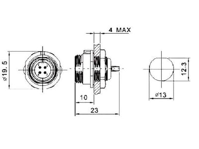 XY - CC132 - 4S - Circular Connectors -