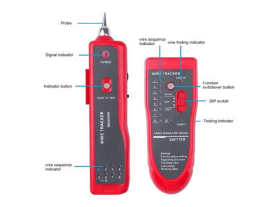 MJ-868 WIRE TRACKER - LAN/Telecom/Cable Testing -