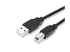 PRINTER CABLE USB 3M BLK - Computer Network Leads -