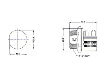 XY-RJ45B/8-ETW-GY - Cable Accessories -