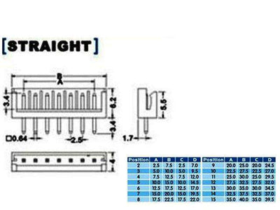 XY133-05ST - PCB Connectors -